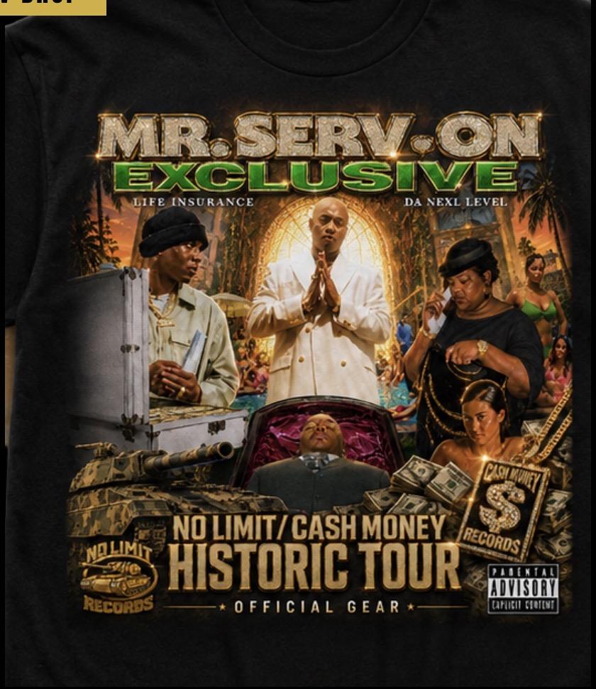 Mr. Serv-On Exclusive Album Cover Tee
