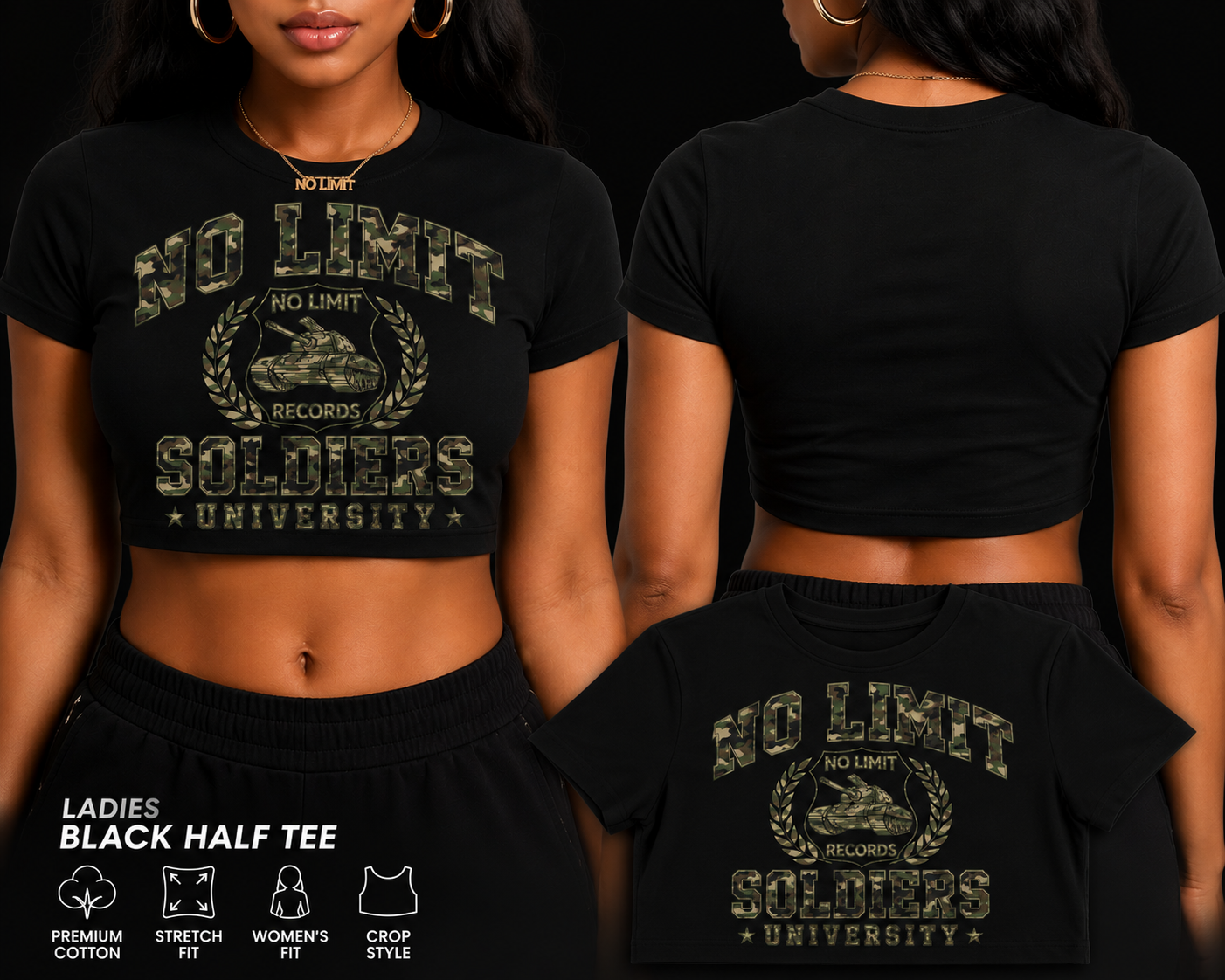 NLSU Ladies Half Tee