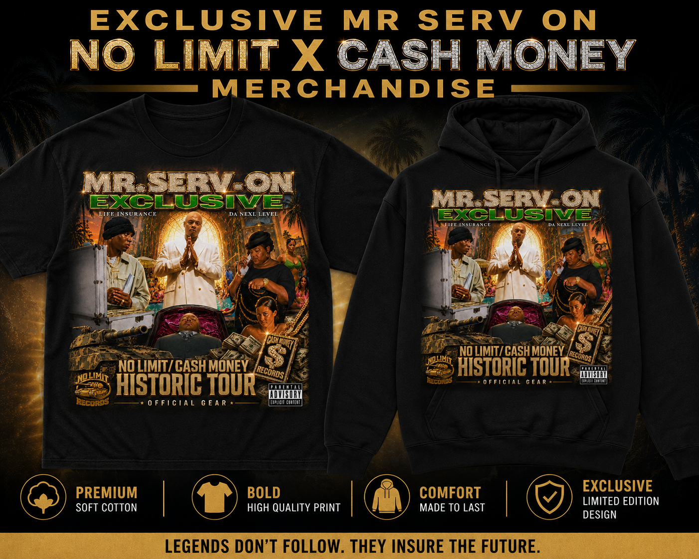 No Limit x Cash Money Tour Tee