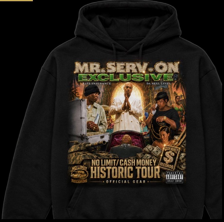 Mr. Serv-On Exclusive Album Cover Hoodie
